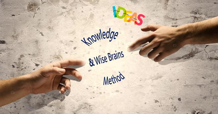 Dos manos extendidas: Ideas Knowledge & wise Brains Method